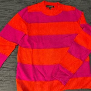 Banana Republic sweater hot pink and orange.  Size xs